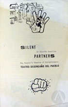 Program for the play Silent Partners by Nicolas Kanellos.