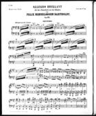 Allegro Brillant für das Pianoforte zu vier Händen, Secondo Part, Op. 92, A Major