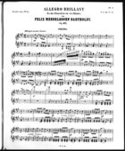 Allegro Brillant für das Pianoforte zu vier Händen, Primo Part