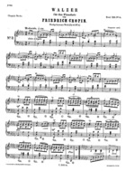 Waltz No. 3, B.40 / Op. 70, No. 3, D Flat Major