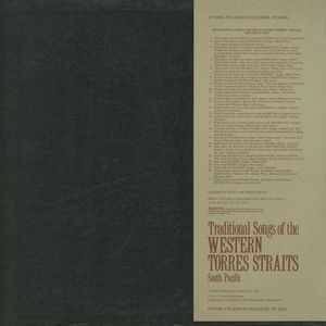 Traditional Songs of the Western Torres Straits, South Pacific