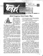 The National Voter, vol. 2 no. 12, January 15, 1953
