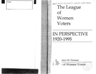 The League of Women Voters: In Perspective, 1920-1995