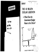 The 40 Billion Dollar Question: What Does the Government Budget Mean to the Citizen?
