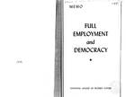 Full Employment and Democracy