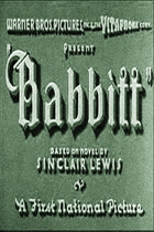 Babbitt (1934): Shooting script