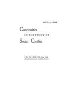 Continuities In the Study of Social Conflict