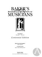 Baker's Biographical Dictionary of Musicians, vol. 2
