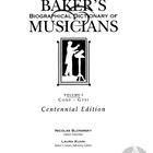 Baker's Biographical Dictionary of Musicians, vol. 2