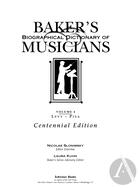 Baker's Biographical Dictionary of Musicians, vol. 4
