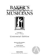 Baker's Biographical Dictionary of Musicians, vol. 5