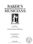 Baker's Biographical Dictionary of Musicians, vol. 6