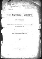 Report Read at the International Council of Women in London, June 1899