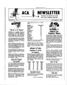 ACA Newsletter, Vol. 2 no. 4, September 8, 1964