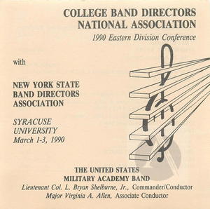 The United States Military Academy Band: CBDNA 1990 Eastern Division Conference