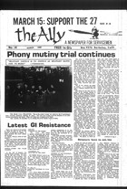 Ally: A Newspaper for Servicemen, Volume 1, Issue 14, The Ally, Vol. 1 no. 14, March 1969