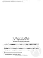 6. Offertory:  Ave Maria,  V1: Quomodo in me, Prosula:  A supernis caelorum