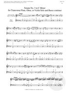 Sonata No. 3 for Transverse Flute, Oboe, or Violin Solo and Basso continuo, C Minor