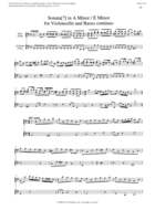 Sonata for Violoncello and Basso continuo, A Minor