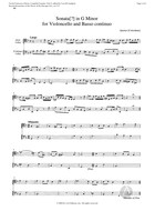 Sonata for Violoncello and Basso continuo, G Minor