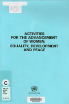 Activities for the Advancement of Women: Equality, Development, and Peace: Report of Jean Fernand-Laurent, Special Rapporteur on the Suppression of the Traffic in Persons and the Exploitation of the Prostitution of Others