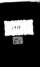 Diary 1919 - [No. 1]