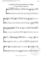 1. Sonata for Violencello and Basso in A Major, A Major