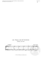 Thema with 30 Variations, D Major