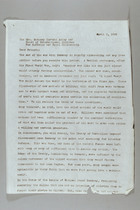 Letter from Carrie Chapman Catt to Margery Corbett- Ashby and Board of International Alliance for Suffrage and Equal Citizenship, April 9, 1945