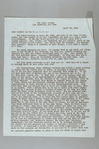 Letter from Carrie Chapman Catt to Members of NAWSA, April 27, 1945
