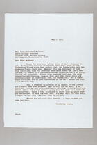 Letter from Dorothy Kenyon to Mary-Elizabeth Murdock, May 7, 1971