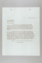 Letter from Dorothy Kenyon to Max Habicht, March 4, 1941