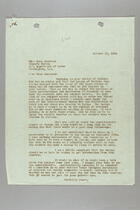 Letter from Dorothy Kenyon to Mary Anderson, October 10, 1938