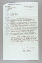 Letter from Nancy T. Burbidge to Elmina Lucke, September 22, 1964