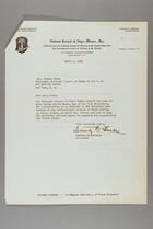 Letter from Dorothy B. Ferebee to Helen Evans, March 5, 1951