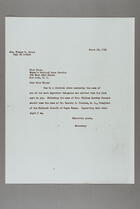 Letter from Helen Evans to Miss Tines, March 15, 1951