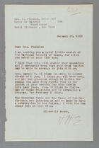 Letter from Helen Evans to Mrs. A. Finholm, January 25, 1952