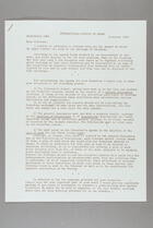 Letter from Marie-Helene Lefaucheux to Convener, February, 1960