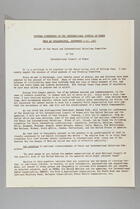 Postwar Conference of the International Council of Women Held at Philadelphia, 4-12 September 1947: Report of the Peace and International Relations Committee