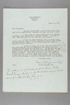 Letter from Carrie Chapman Catt to Josephine Schain, August 8, 1936