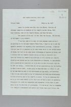 Speech Before the Women's National Press Club on the Women's Charter, 16 February 1937