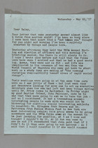 Letter from Ruth Lois Hill to Daisy Gilmour, May 22, 1957