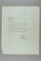 Letter from Mary J. Fiske to Margaret Forsyth, March 16, 1952