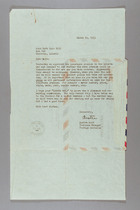 Letter from Austra Root to Ruth Lois Hill, March 19, 1953