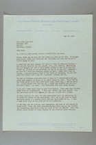 Letter from Else Perez to Ruth Lois Hill, May 17, 1957