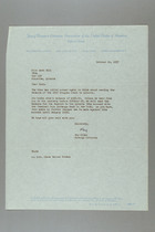 Letter from Fay Allan to Ruth Lois Hill, October 10, 1957
