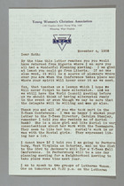 Letter from Clara Davies Brown to Ruth Lois Hill, November 4, 1958