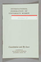 Constitution and By-Laws as Revised by the Sixteenth Conference, Karlsruhe, August 1968