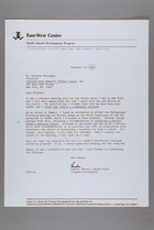 Letter from Pamela Pryor to Mildred Persinger, November 12, 1980
