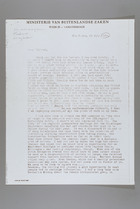 Letter from Laetitia Van Den Assum to Mildred Persinger, July 29, 1979